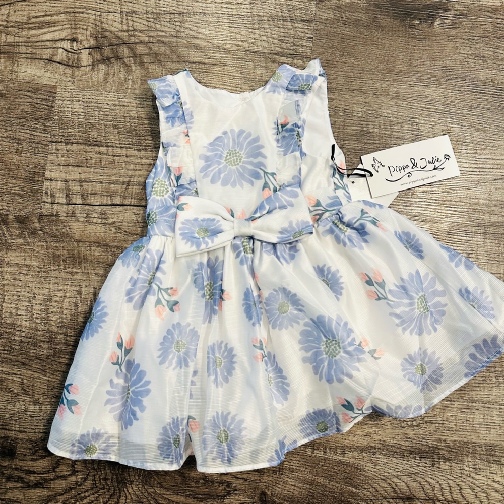 Pilla and Julie Daisy bow front dress